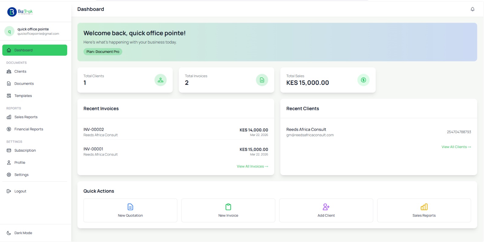 Biztrak - Control Biz Yako Kipro